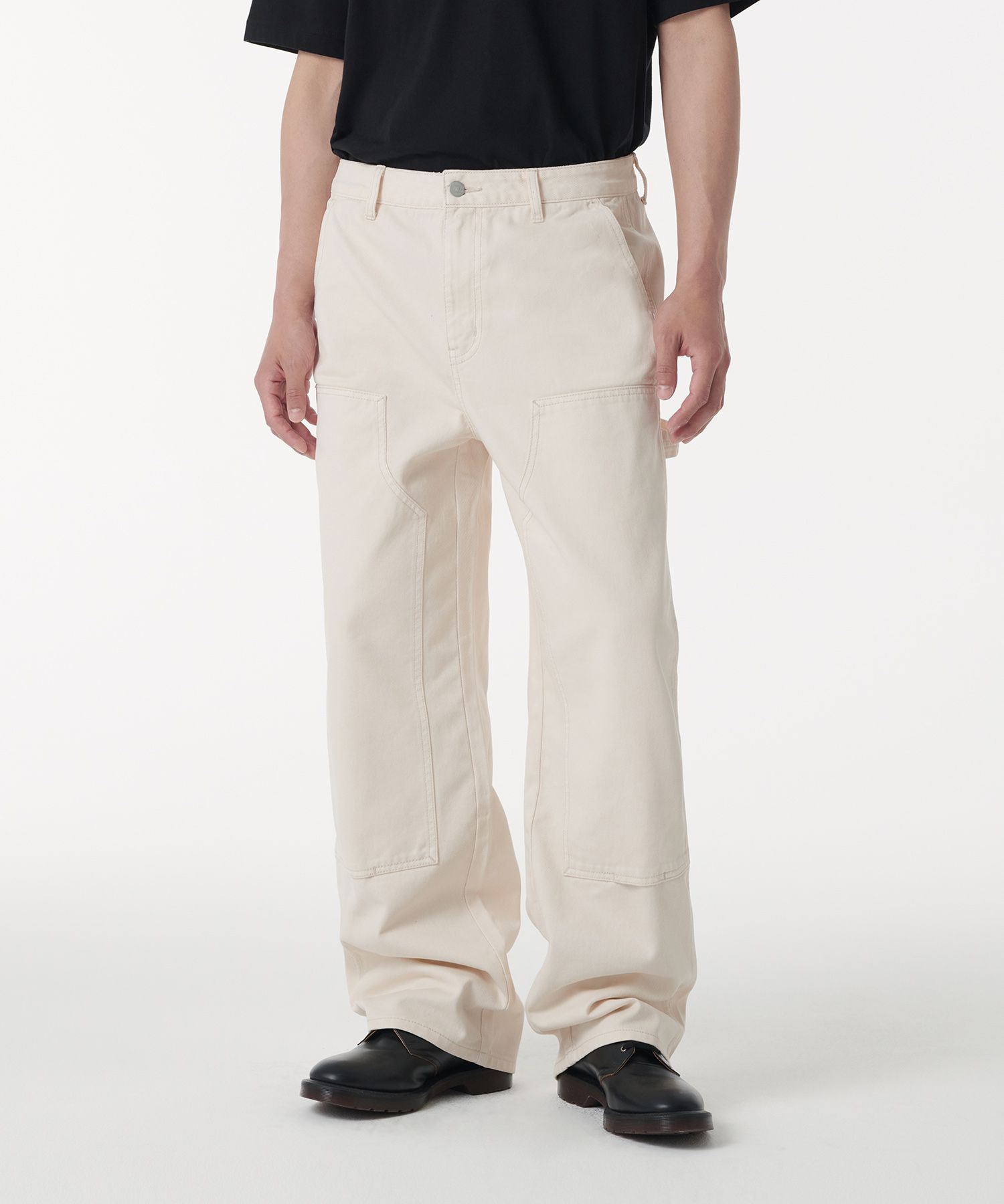 MUSINSA | MUSINSA STANDARD Denim Wide Double Knee Carpenter