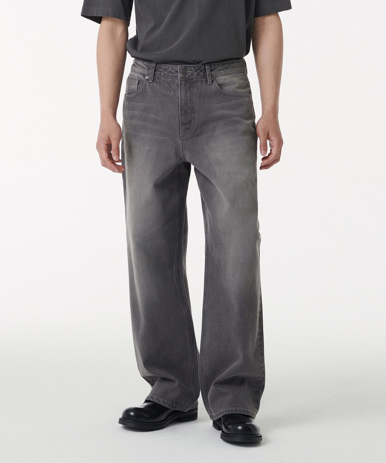 ★MUSINSA STANDARD★ Big Wide Denim Pants Bleach MMDNP520-BH MUSINSA | MUSINSA STANDARD Extra wide denim pants [bleach]