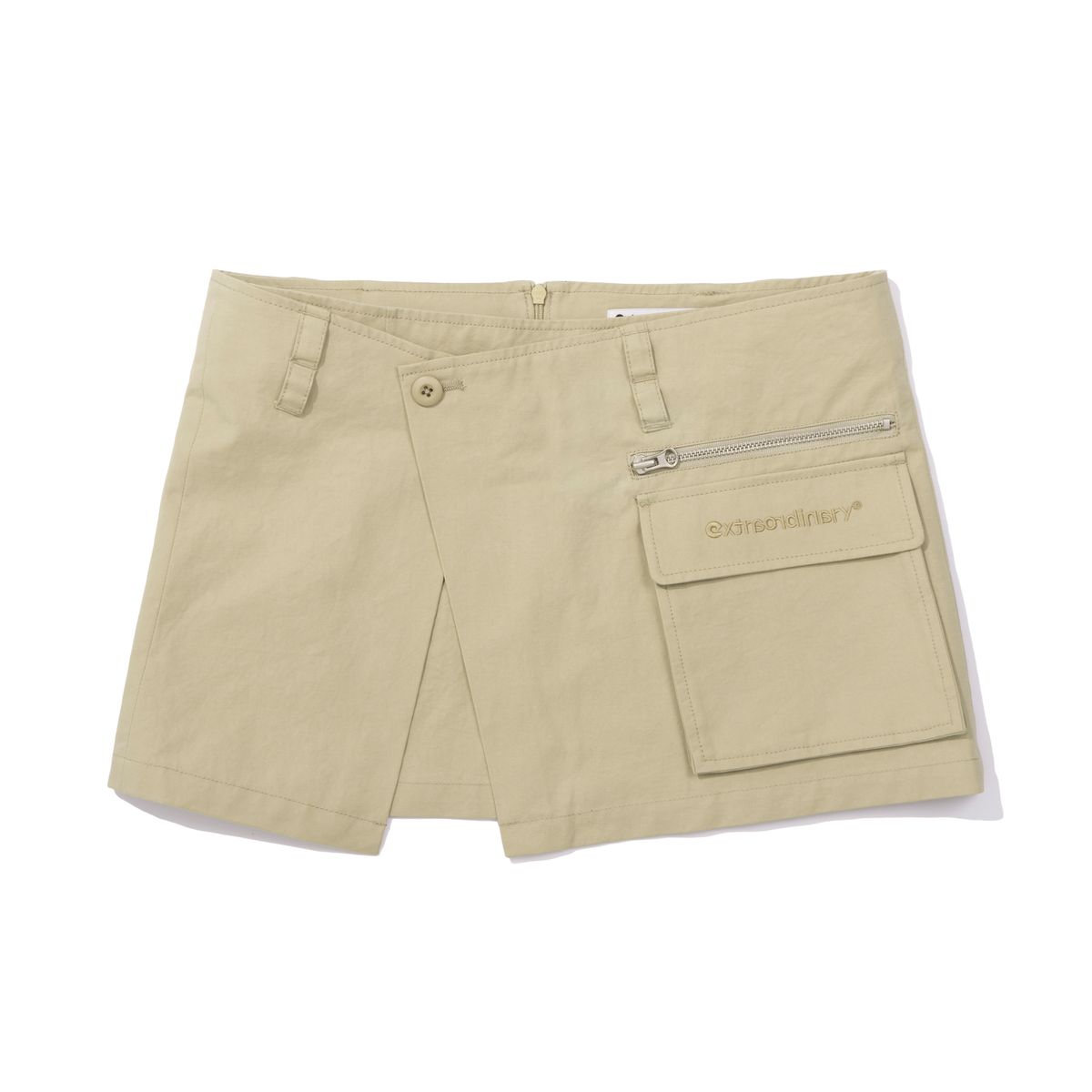 엑스트라오디너리(EXTRAORDINARY) WOMEN CARGO WRAP SKIRT   BEIGE