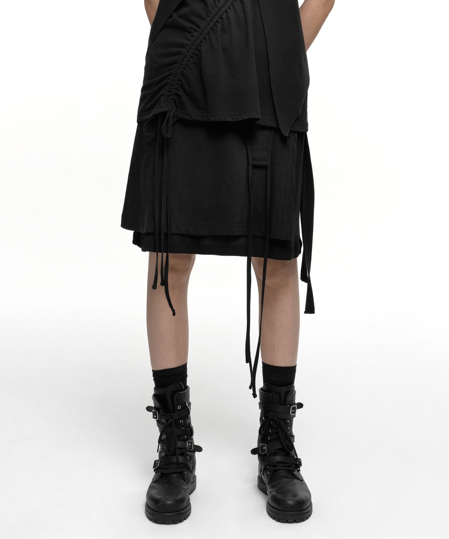 NACHE★韓国★人気★FOLD LAYERED SKIRT 3色 MUSINSA | NACHE FOLD LAYERED SKIRT BLACK