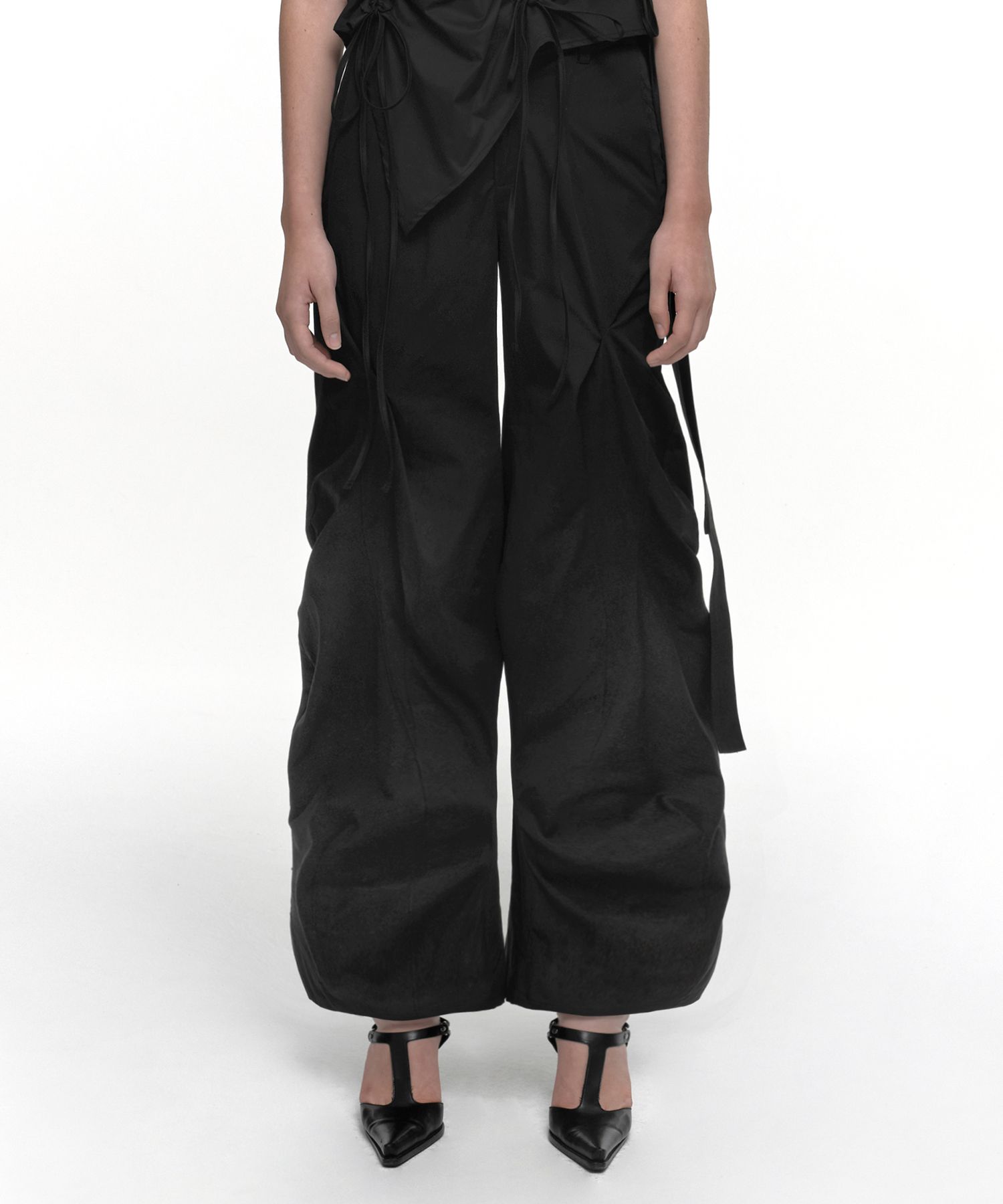 【NACHE】DISTORTED DRAPING PANTS (UNISEX) MUSINSA | NACHE DISTORTED DRAPING PANTS (UNISEX) BLACK