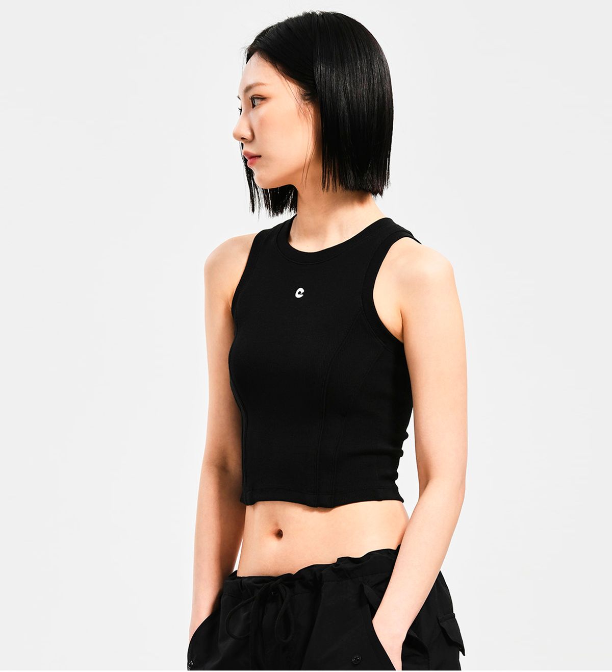 엑스트라오디너리(EXTRAORDINARY) WOMEN SYMBOL TANK TOP   BLACK