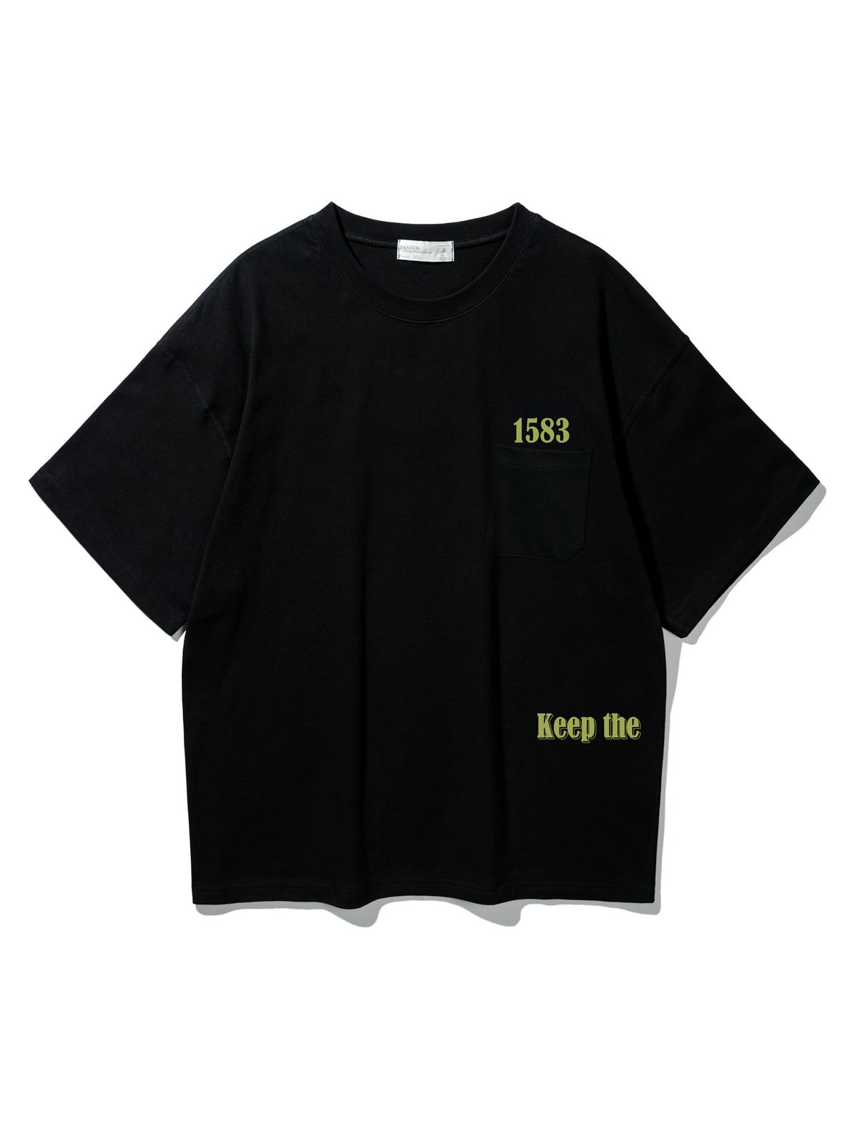 바켄(BAKKEN) 1583 Pocket 반팔티셔츠 BK3991_블랙