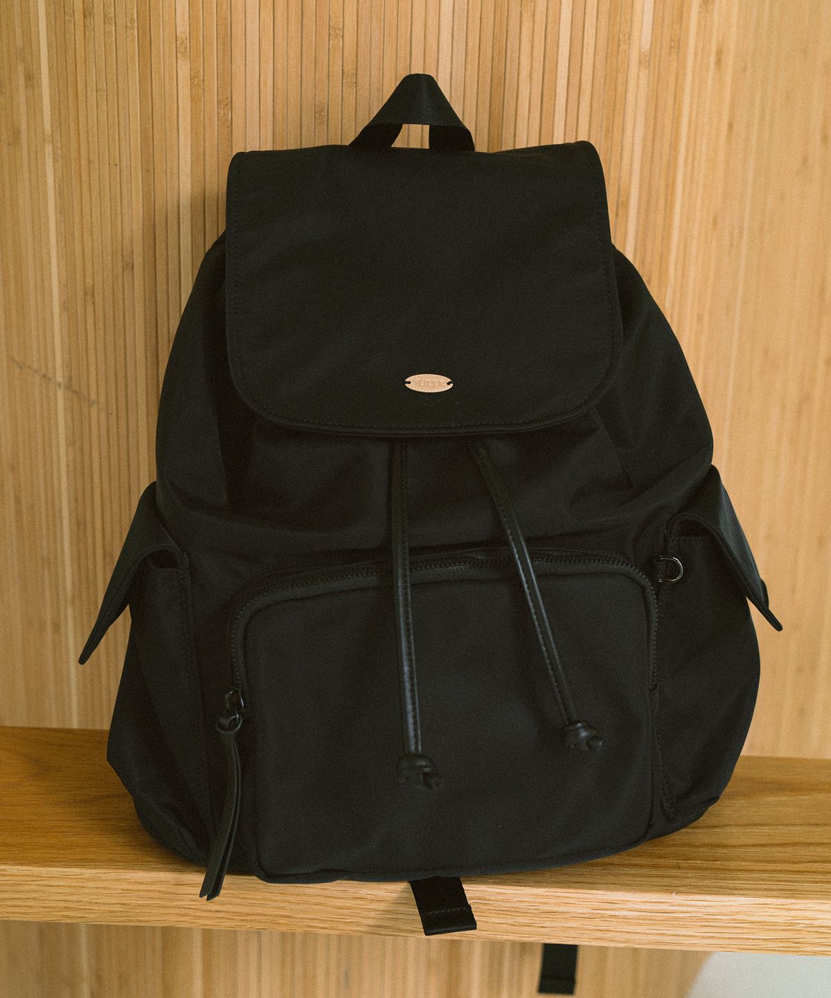 엽페(YUPPE) POCKET NYLON BACKPACK_BLACK