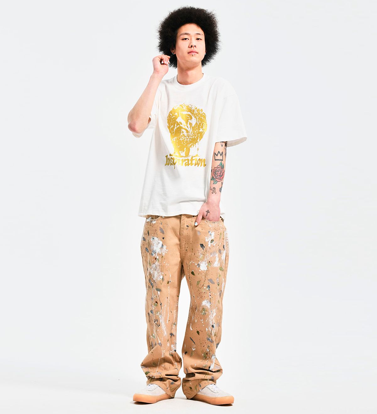 엑스트라오디너리(EXTRAORDINARY) SHINING INSPIRATION TEE   OFF WHITE