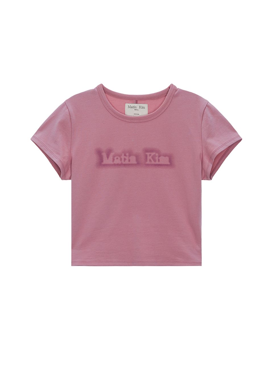 MUSINSA公式 | MATIN KIM MATIN SHADE LOGO CROP TOP IN PINK