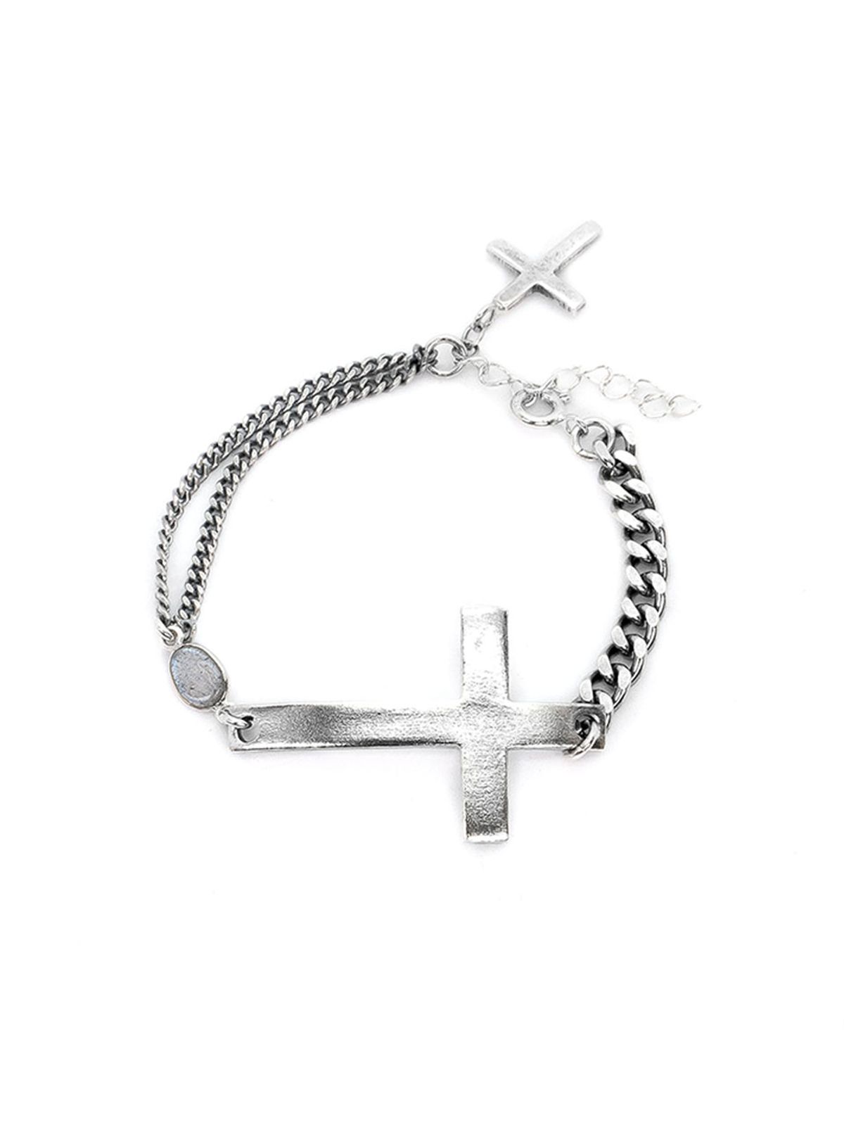 하랑(HARANG) HR 196B_ Labradorite Silver Chain Bracelet