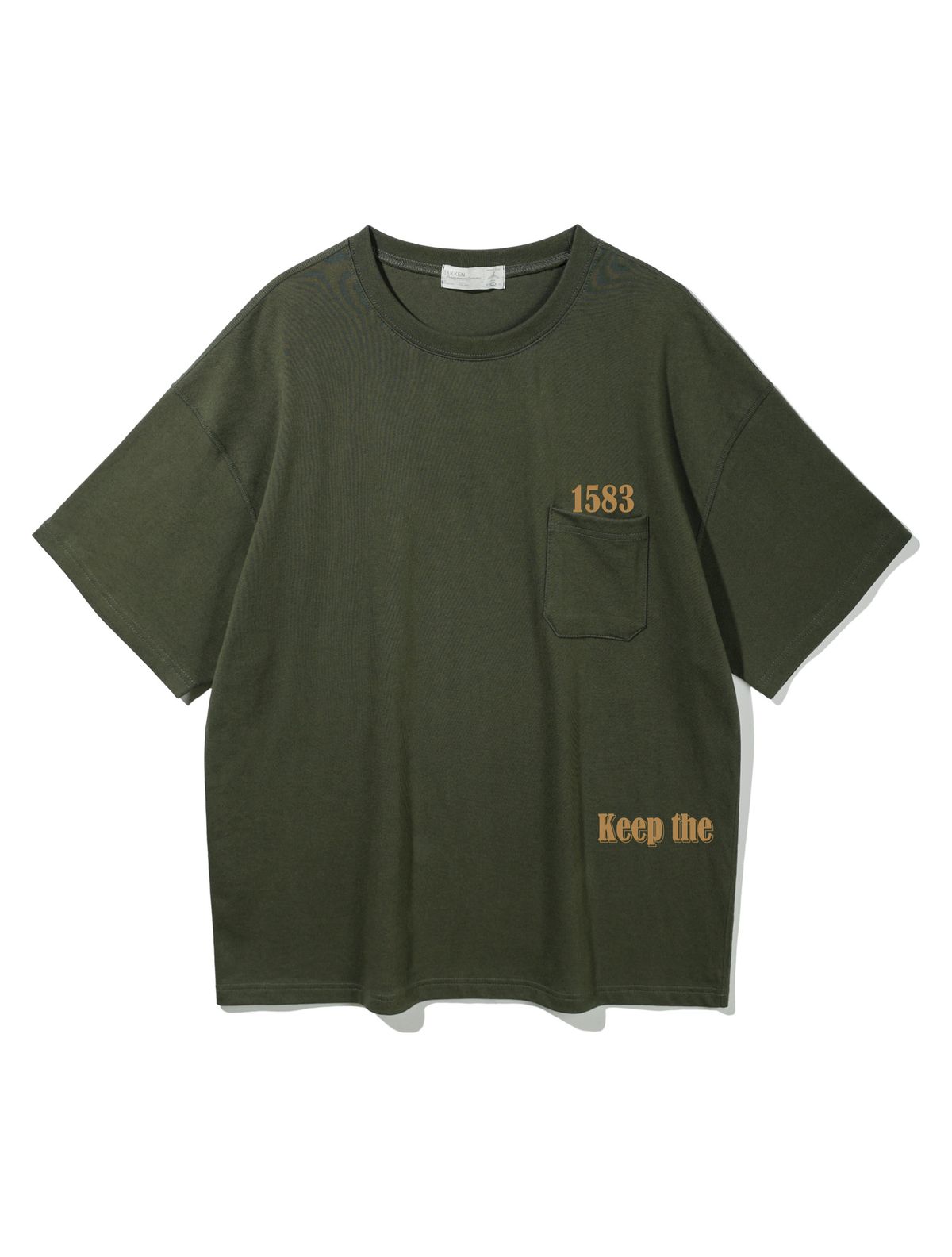 바켄(BAKKEN) 1583 Pocket 반팔티셔츠 BK3991_카키