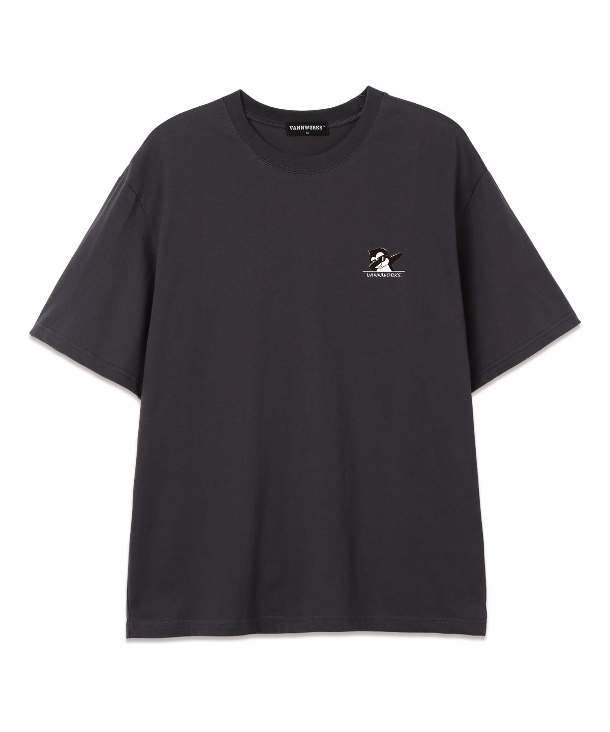 밴웍스(VANNWORKS) Penguin 오버핏 반팔 티셔츠 (VS0042) 차콜
