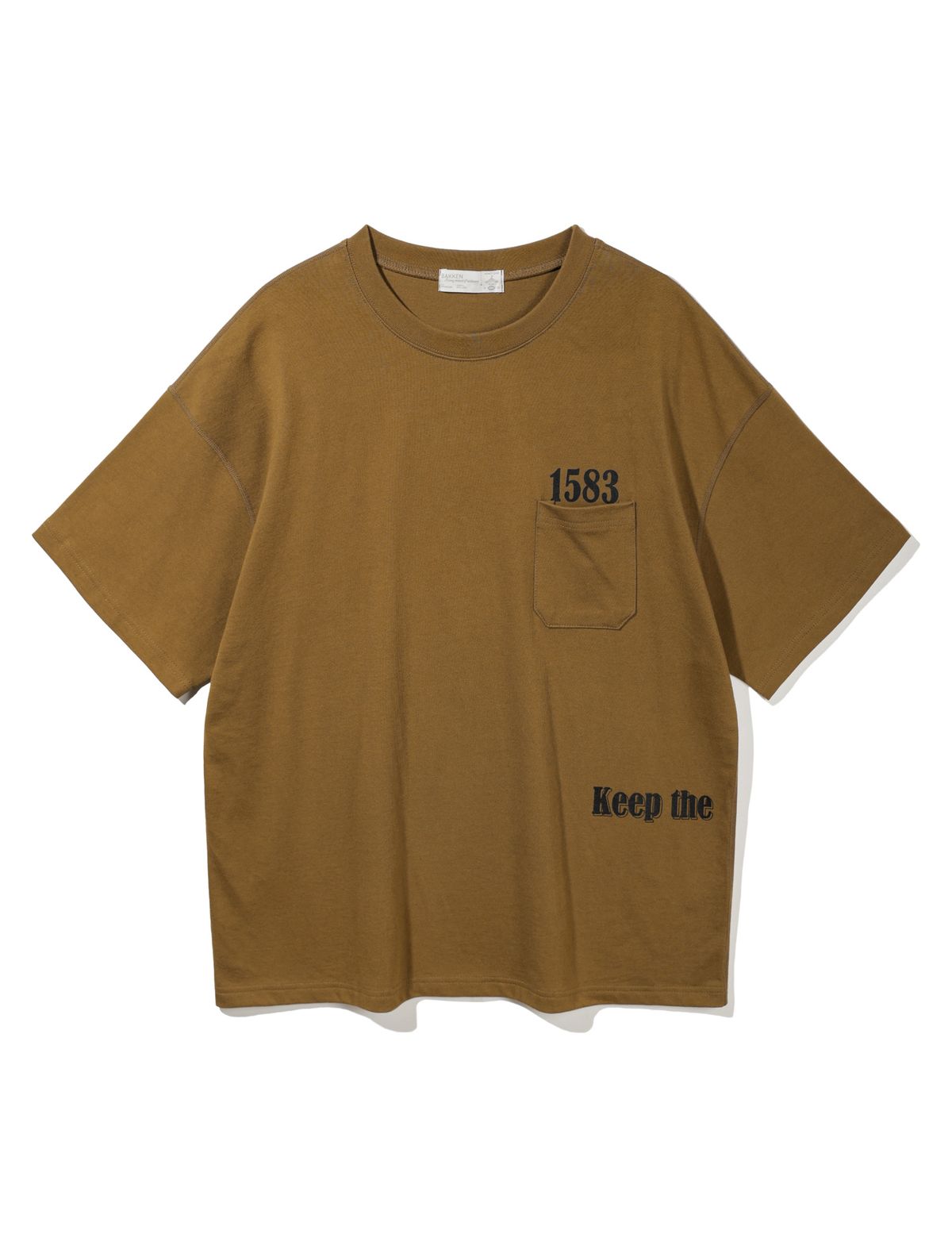바켄(BAKKEN) 1583 Pocket 반팔티셔츠 BK3991_머스터드