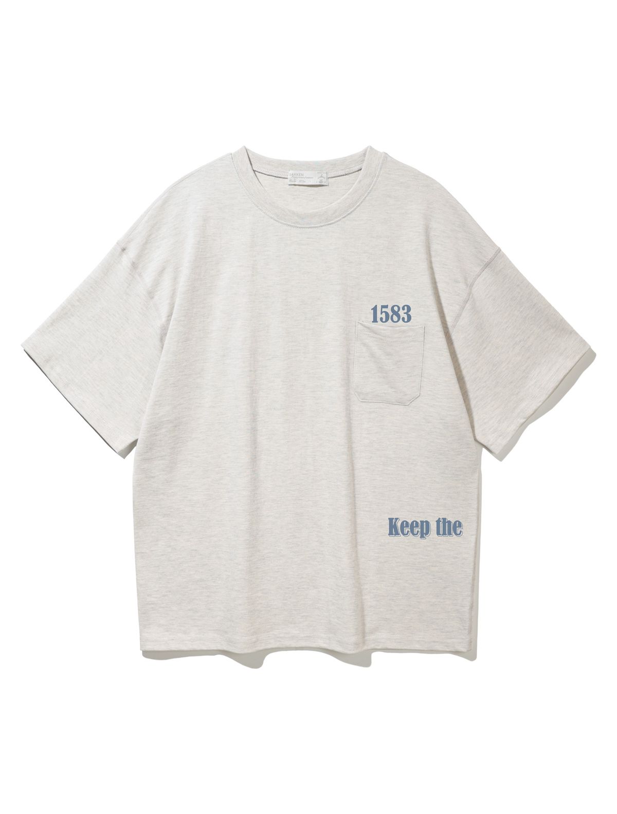 바켄(BAKKEN) 1583 Pocket 반팔티셔츠 BK3991_오트밀