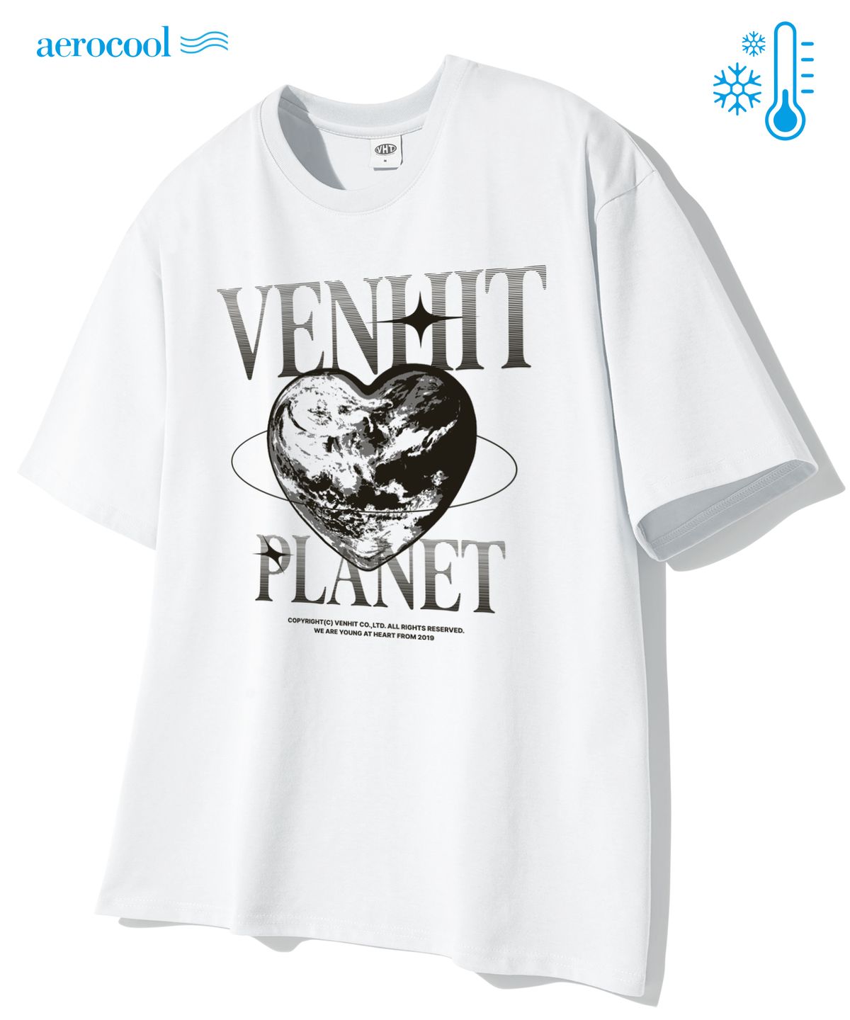 벤힛(VENHIT) BLACK PLANET 쿨 코튼 반팔티