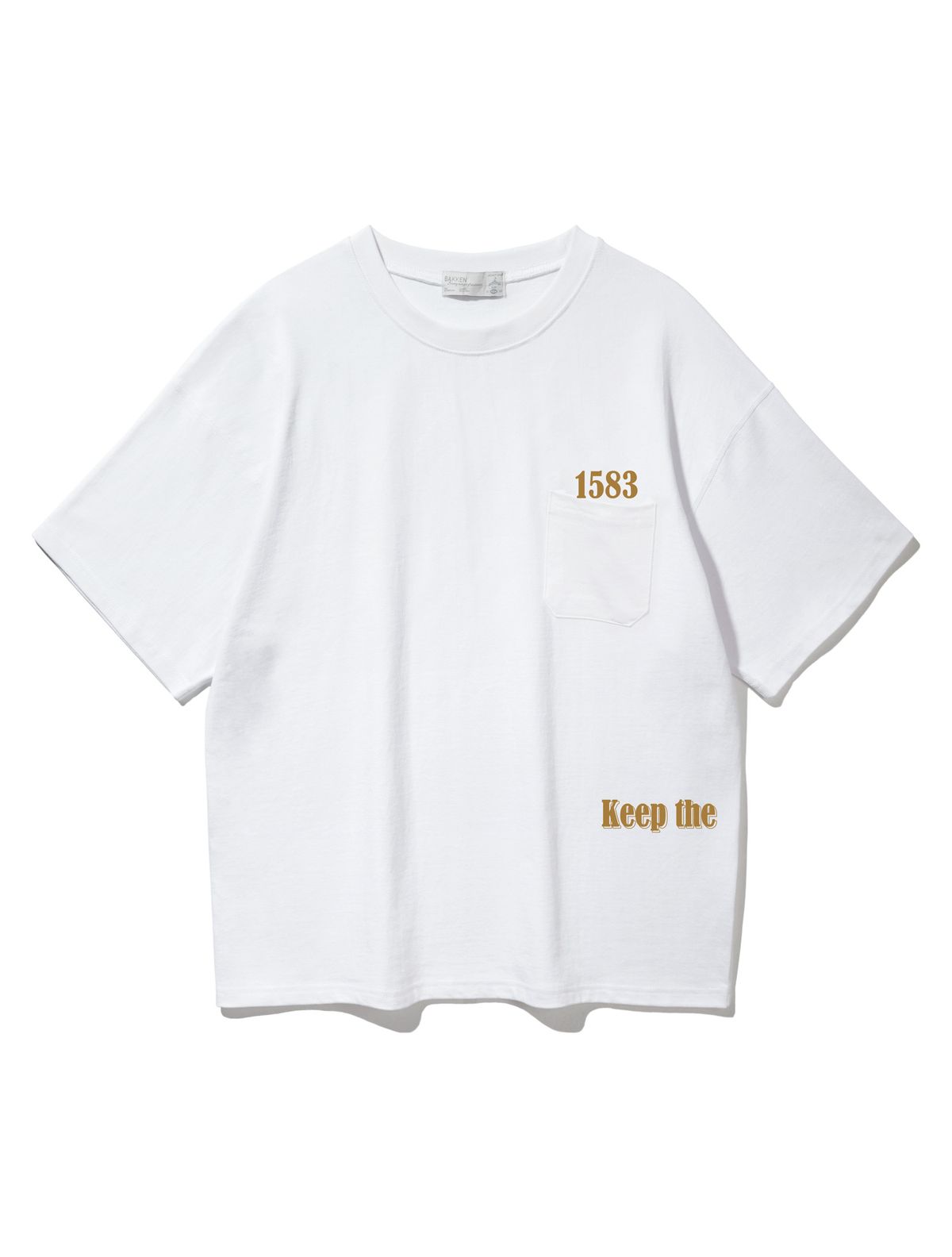 바켄(BAKKEN) 1583 Pocket 반팔티셔츠 BK3991_화이트