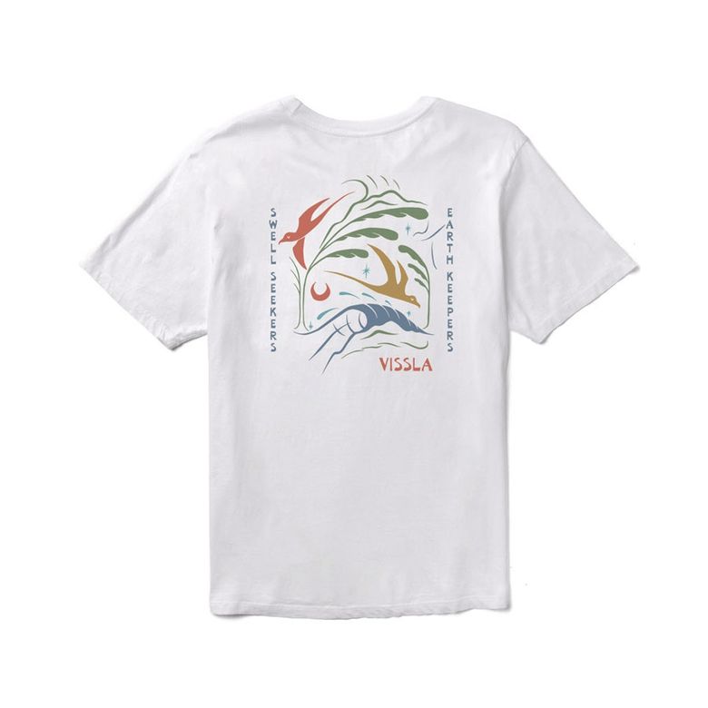 Miyashiro Swell Seekers Organic Tee-WHT