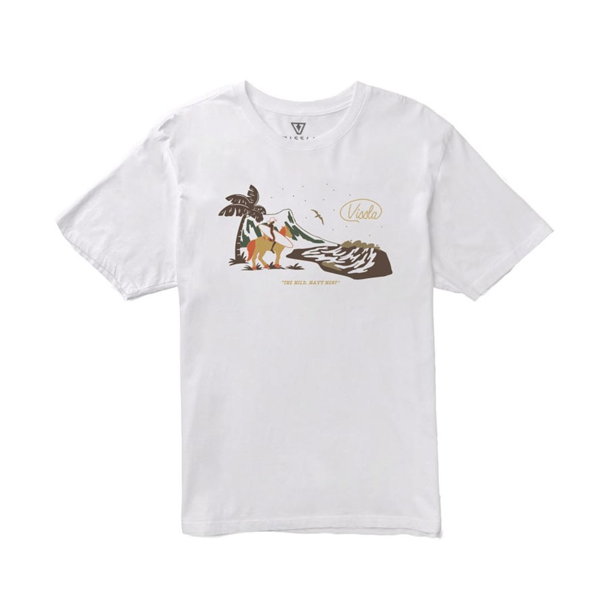 비슬라(VISSLA) Soren Wavy West Organic Tee-WHT