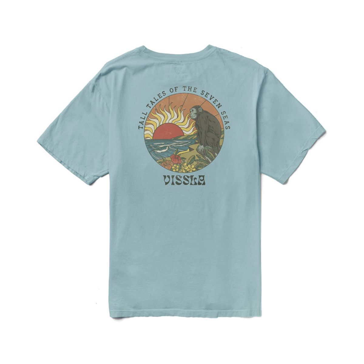비슬라(VISSLA) Monkey Sea Organic Tee-SBL