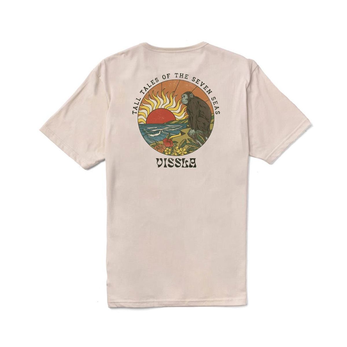 비슬라(VISSLA) Monkey Sea Organic Tee-WHT