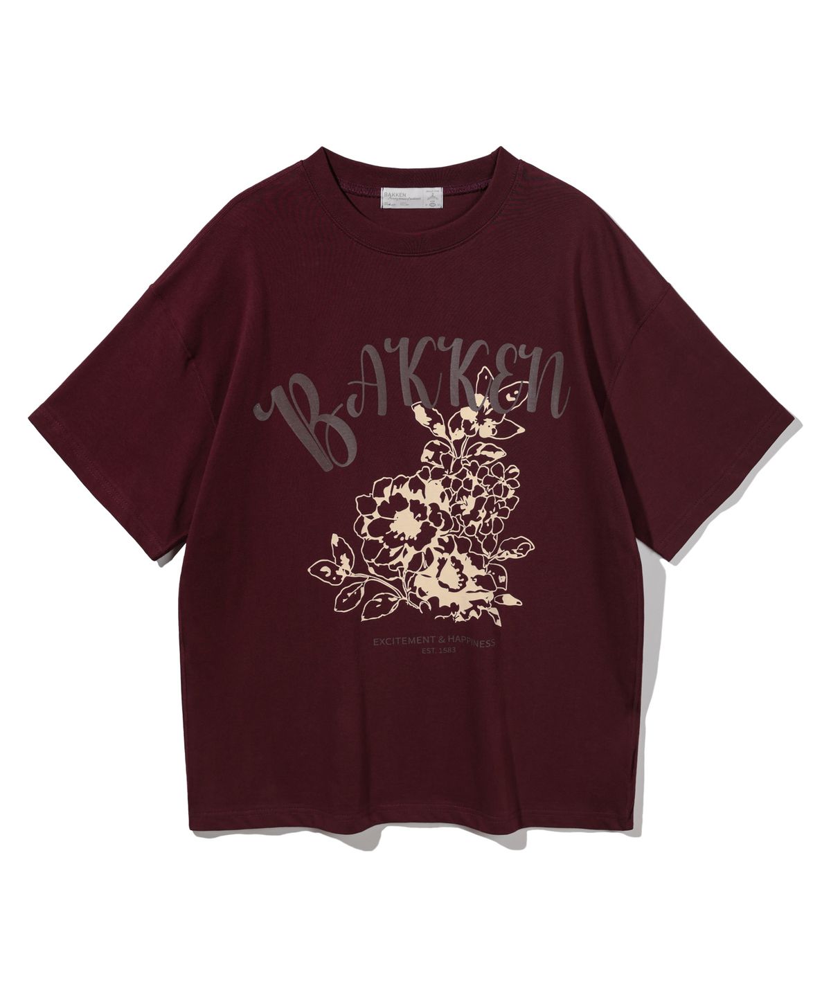 바켄(BAKKEN) Blossom 반팔티셔츠 BK3996_와인