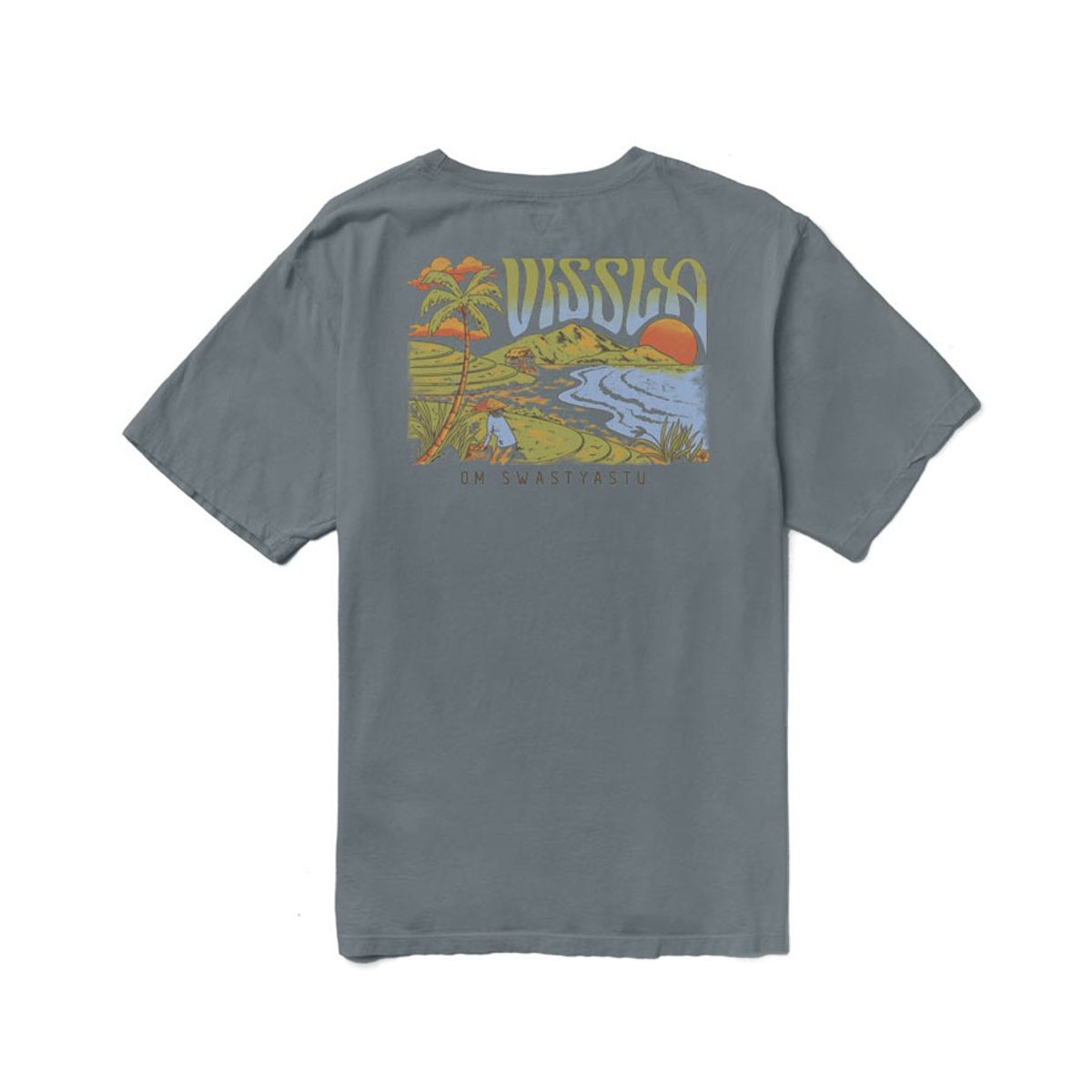 비슬라(VISSLA) Bali Belly Premium PKT Tee-GRA