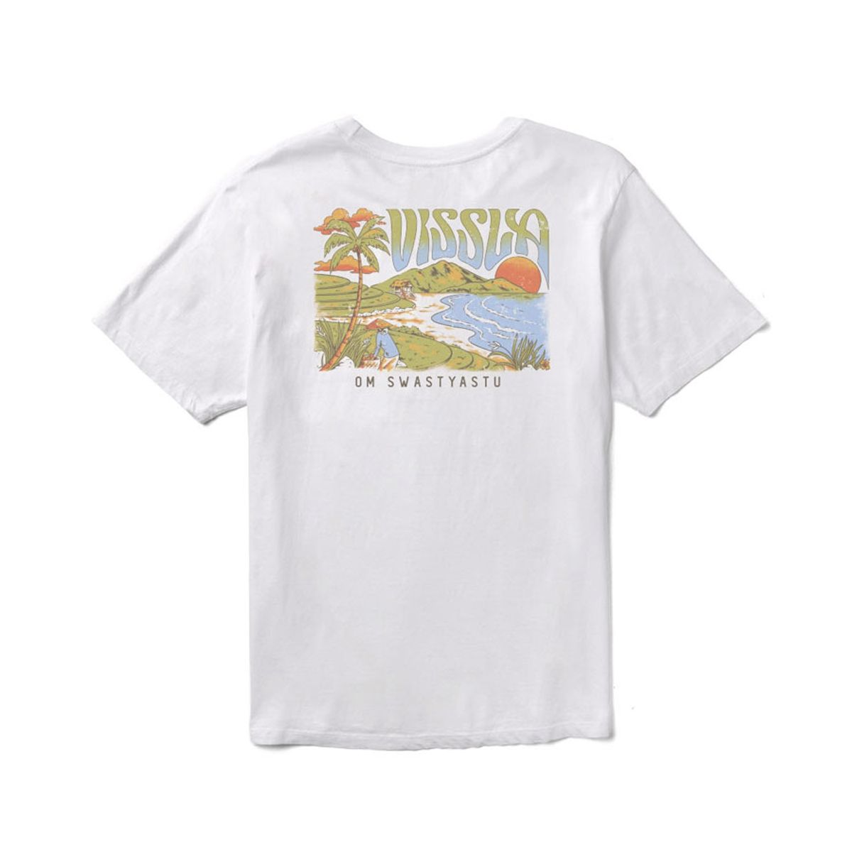 비슬라(VISSLA) Bali Belly Premium PKT Tee-WHT