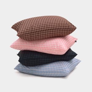 논더스트 깅엄 체크 알러지케어 베개커버 4color