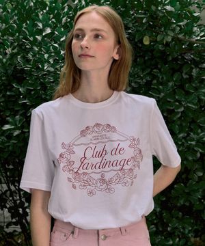 Rosy Garden Print T-shirt - White