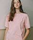 Volume sleeve Logo T-shirt - Pink