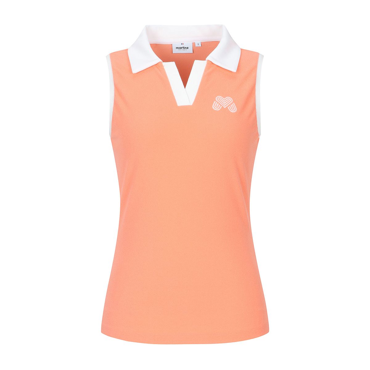 마틴골프(MARTINE GOLF) Terry Sleeveless T-Shirts_Orange