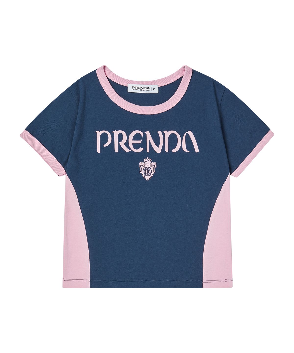 프렌다(PRENDA) SPORTS CREWNECK TEE DEEP BLUE