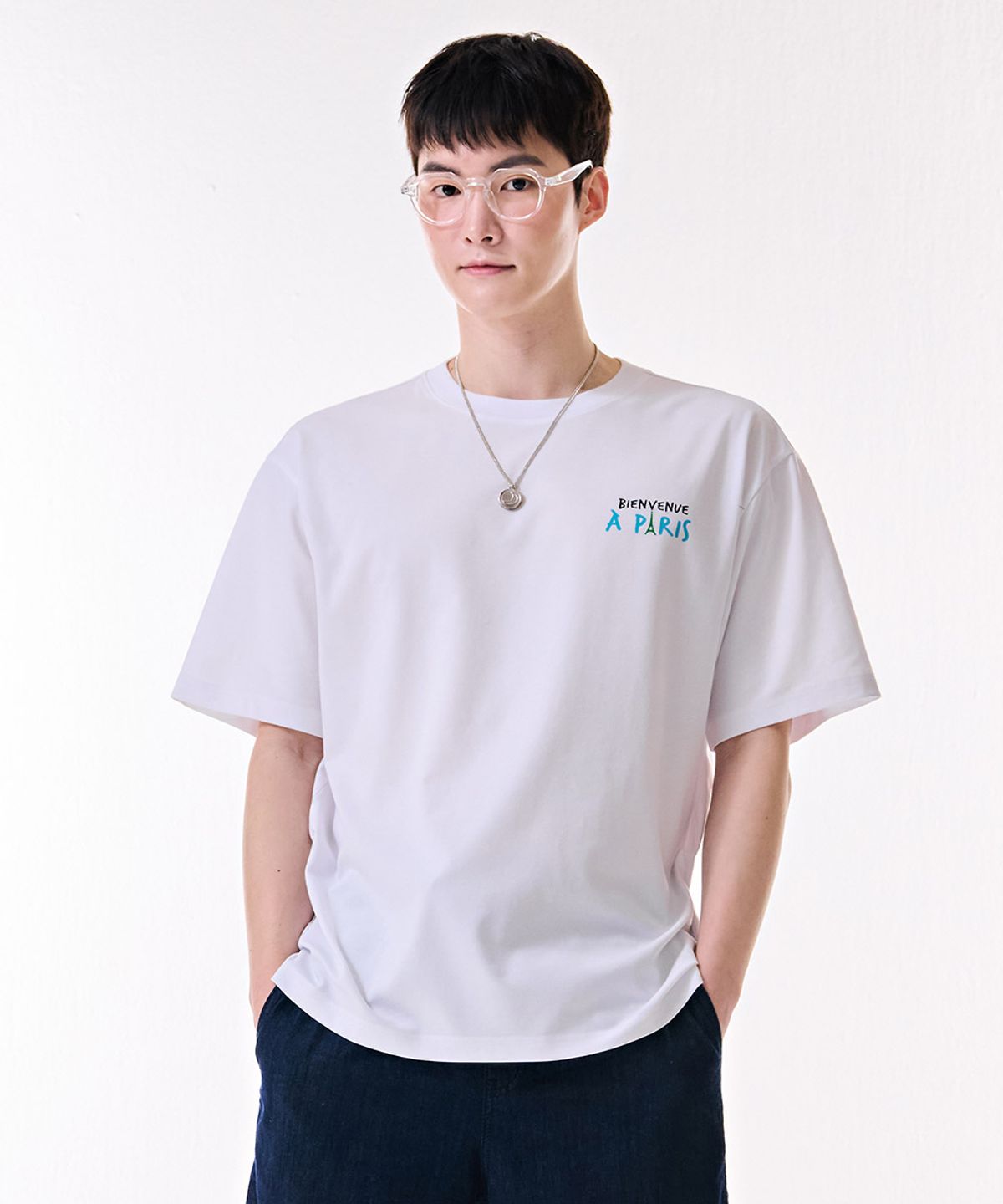 체이스컬트(CHASECULT) 공용 컬러 드로잉 반팔 티셔츠-DBRU5828D01