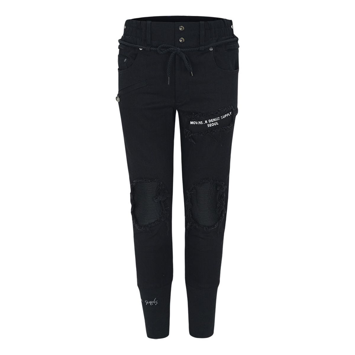 모빈스알(MOVINS.R) AURA RELAX LEATHER PANTS