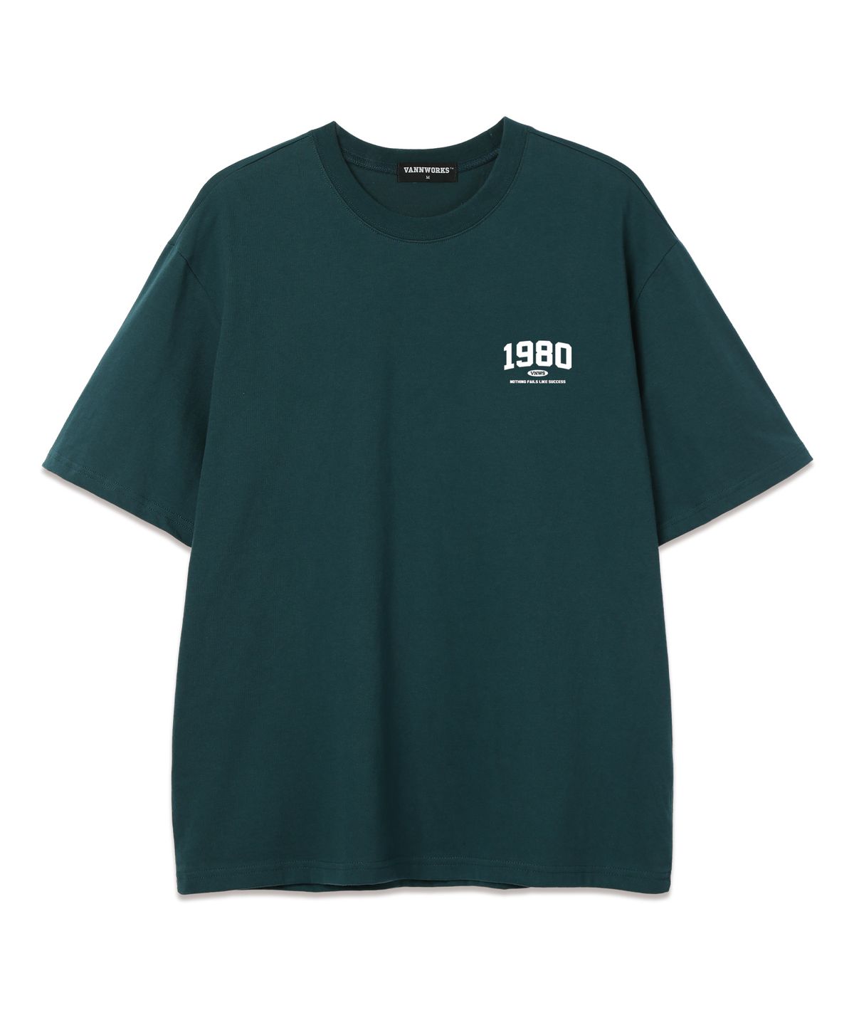 밴웍스(VANNWORKS) MINI 1980 오버핏 반팔 티셔츠 (VS0050) 그린/화이트