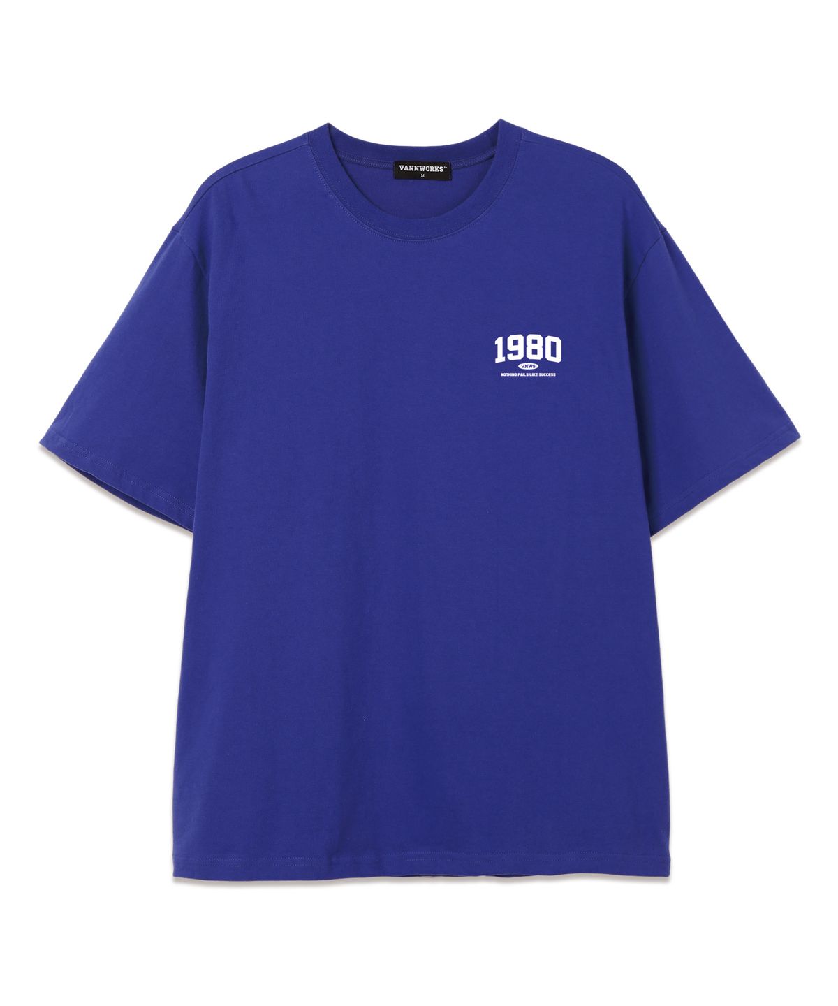 밴웍스(VANNWORKS) MINI 1980 오버핏 반팔 티셔츠 (VS0050) 블루/화이트