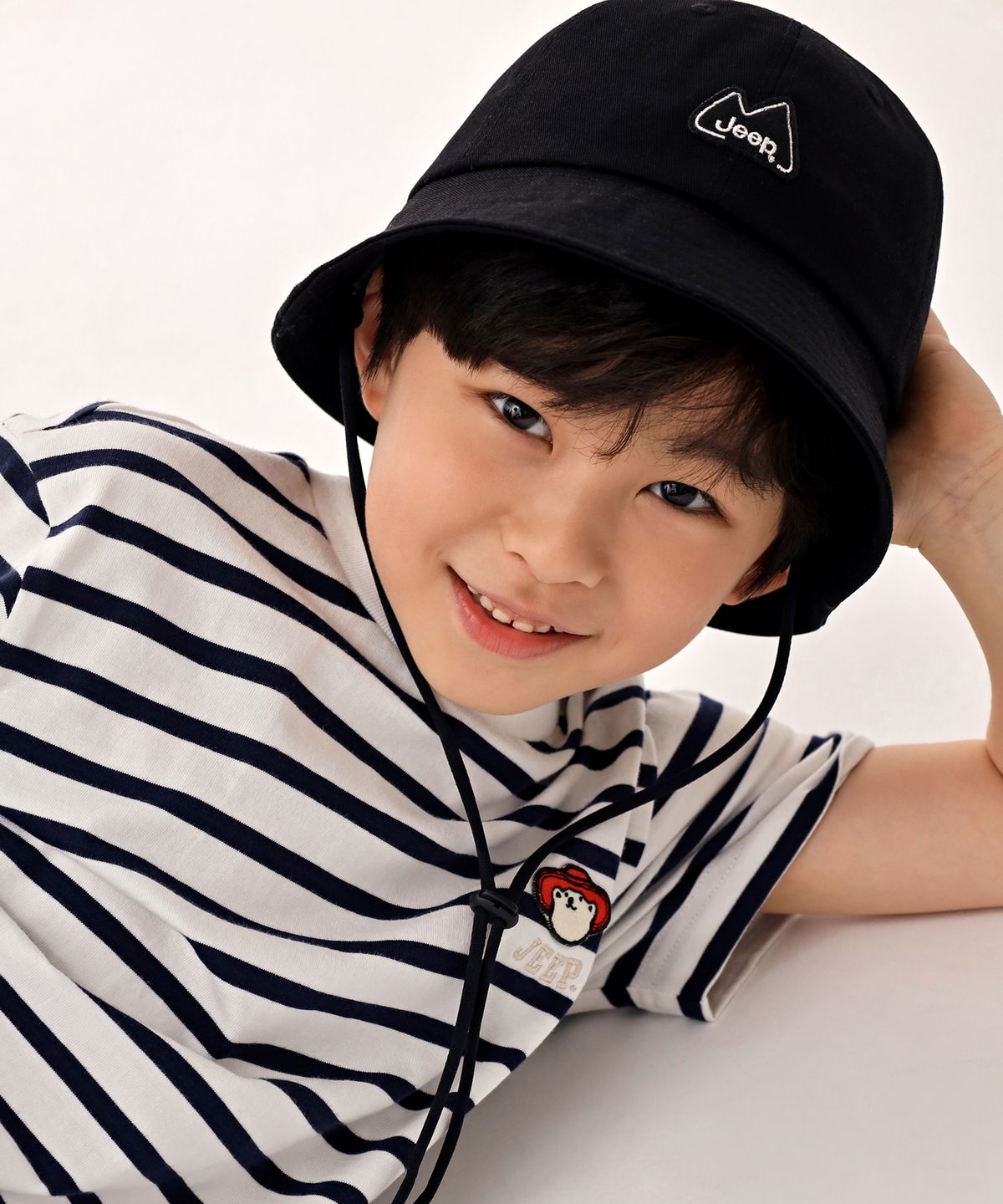 지프키즈(JEEPKIDS) 마운틴와펜 버킷햇(KP5GCU901BK)