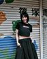 HARMONY CROP T-SHIRTS_BLACK