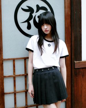 LOGO PRINT RINGER T-SHIRT_WHITE