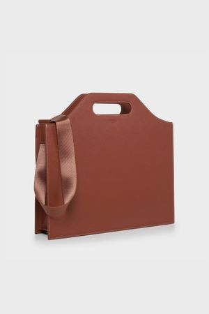 솔리드 브리프케이스(라지/브라운)