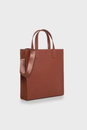 스퀘어 토트백 (레귤러/브라운)