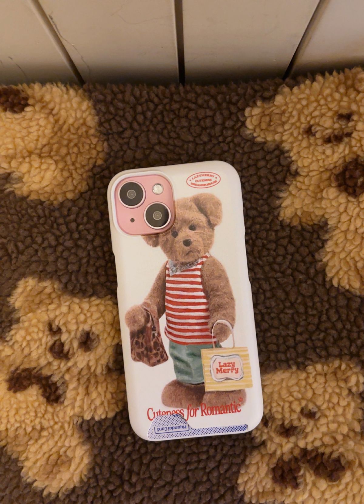 레이지메리(LAZYMERRY) Happy Shopping Teddy 카드수납 하드케이스