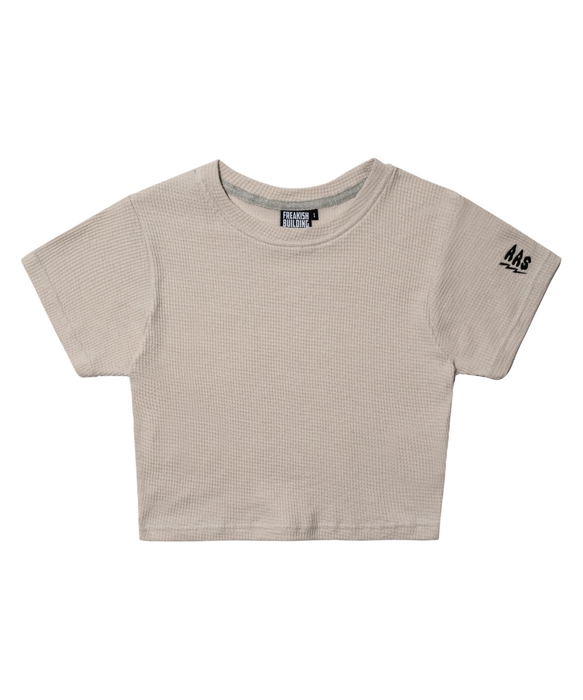 프리키쉬빌딩(FREAKISH BUILDING) NAMIB WAFFLE CROP TOP (GREY)