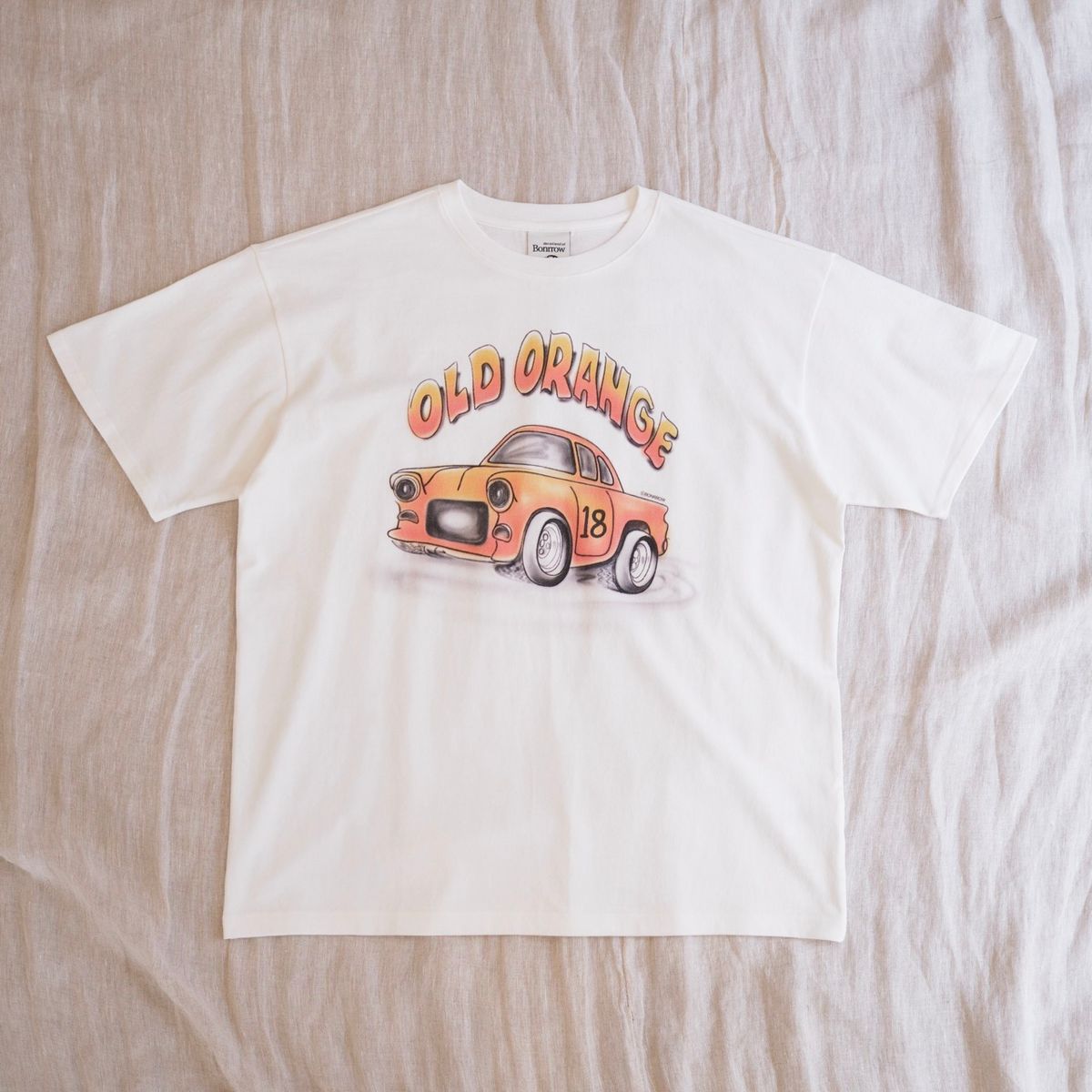 본로우(BONRROW) Old Orange Tee_Wh