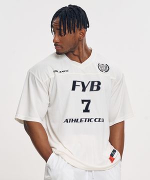 럭비 스포티즘 숏 슬리브 - Cream white