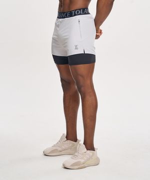 액티브 퍼포먼스 레깅스 쇼츠 - Light gray