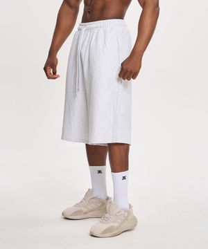 데일리 버뮤다 와이드 쇼츠 - White melange