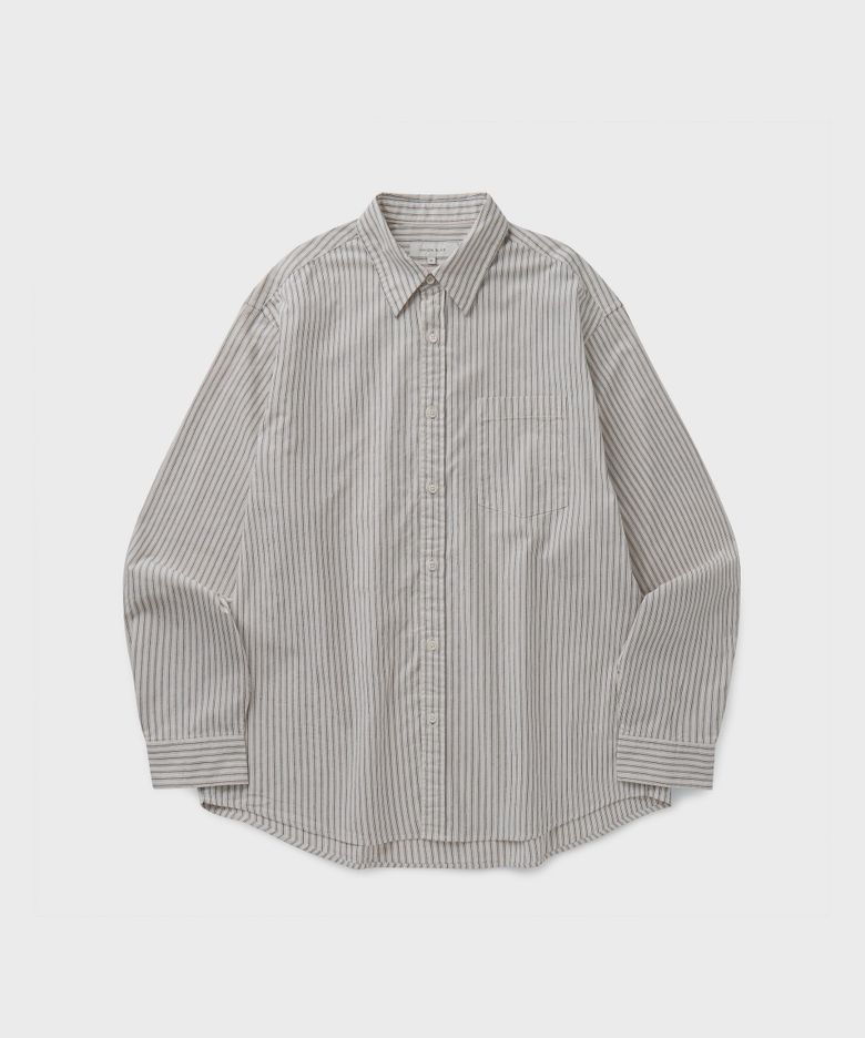 EDITOR STRIPE SHIRT [BLACK]
