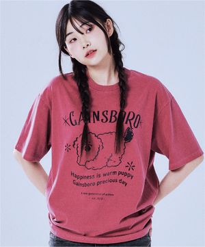 [쿨코튼] 피그먼트 WARM PUPPY 티셔츠_루비레드