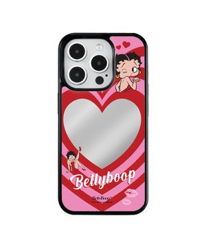 베티붑 하트 클럽 미러 범퍼 폰케이스_핑크