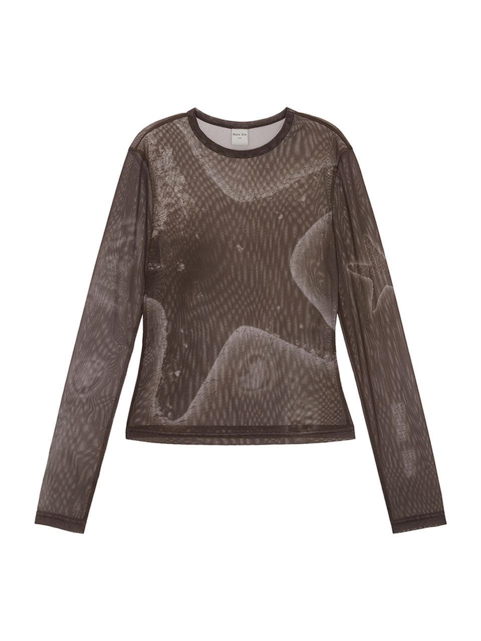 MATIN KIM ♥ STARFISH MESH TOP/追跡付 MUSINSA公式 | MATIN KIM STARFISH MESH TOP IN BROWN