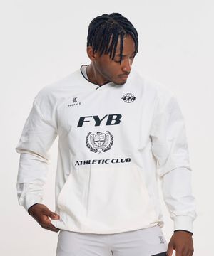 클래식 스포티즘 웜업 바람막이 - Ivory