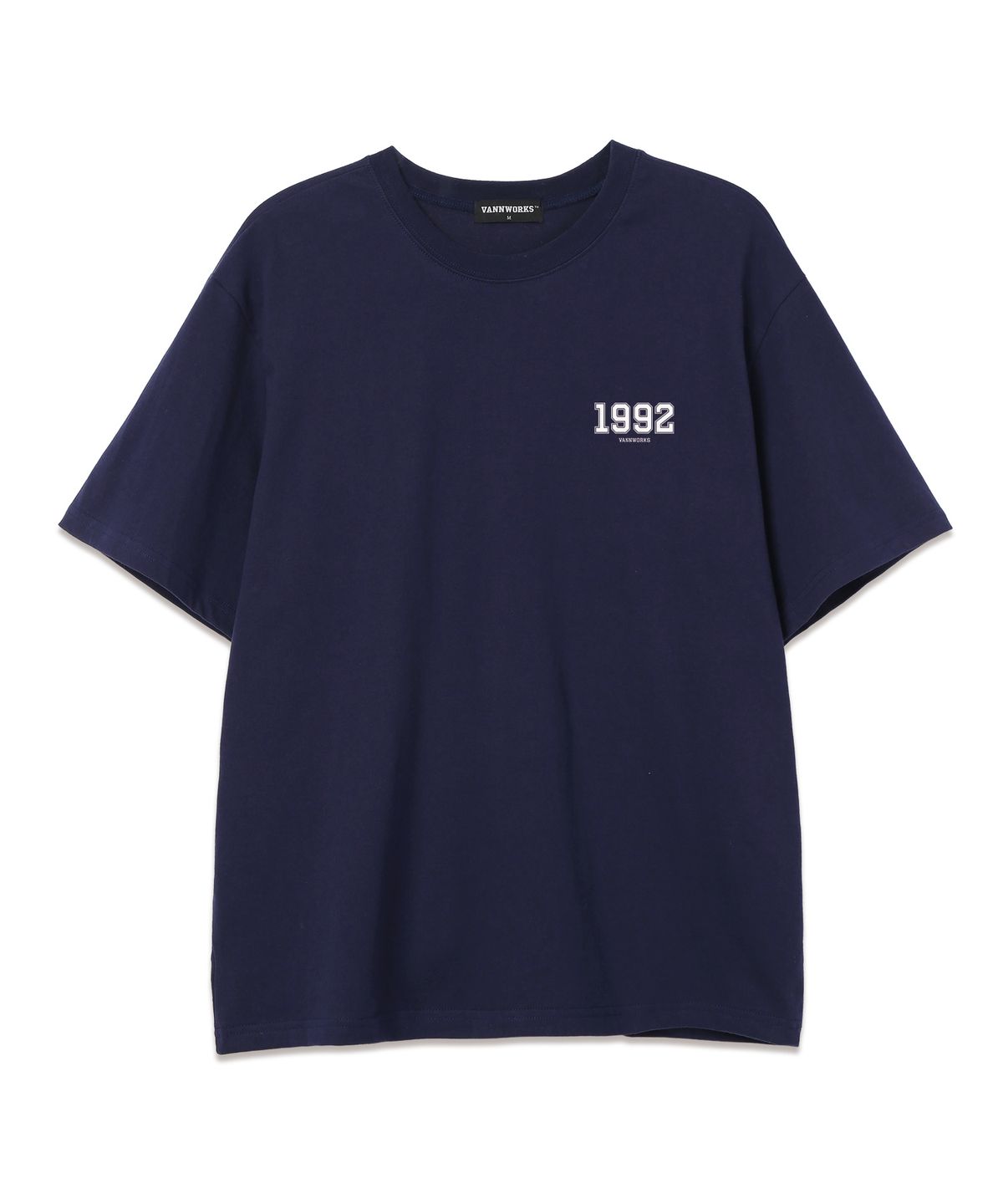 밴웍스(VANNWORKS) MINI 1992 오버핏 반팔 티셔츠 (VS0101) 네이비/화이트